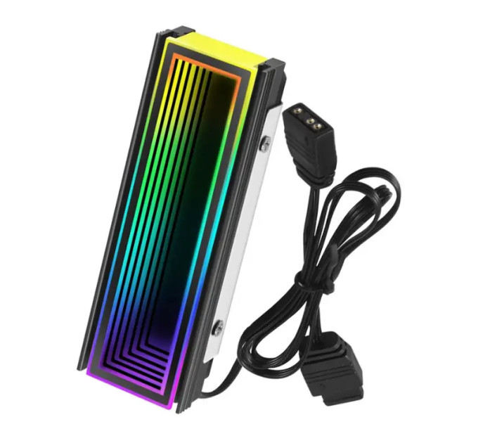 Радіатор охолодження RGB SSD M.2 2280 + термопрокладки Coolcirc ARGB Sync
