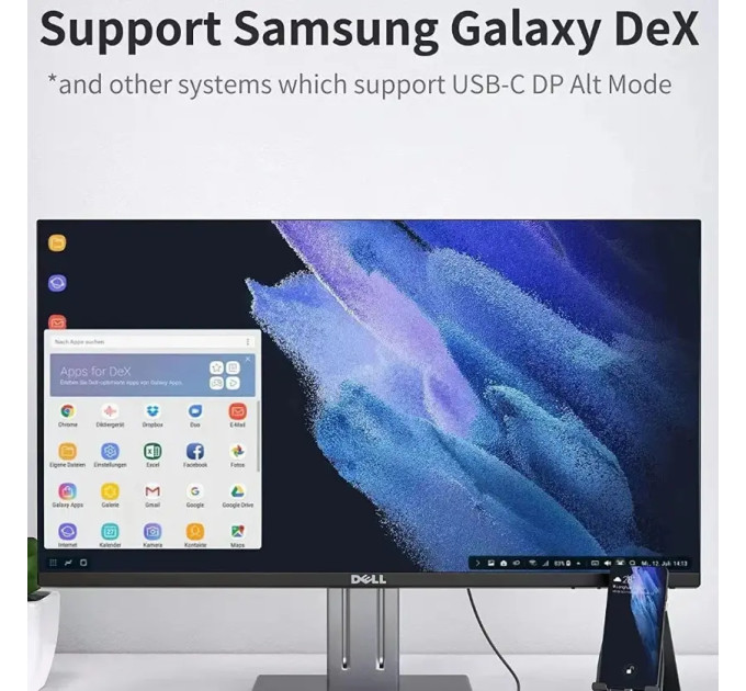 Кабель Type-C - DisplayPort 8K-60Hz 4K-144Hz 2K-240Hz 2м DP1.4