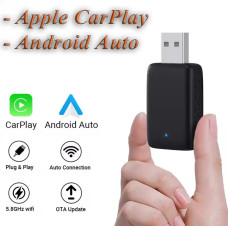 Адаптер бездротовий для Apple CarPlay та Android Auto 2in1 USB WIFI5 Bluetooth 5.0 з OTG перехідником Адаптер бездротовий для Apple CarPlay та Android Auto 2in1 USB WIFI5 Bluetooth 5.0 з OTG перехідником