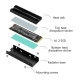 Радіатор охолодження SSD M.2  280 + термопрокладки IceSoul ZM. Підтримка PS5