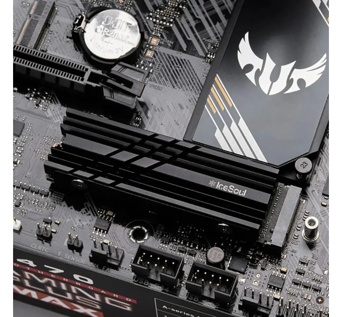Радіатор охолодження SSD M.2  280 + термопрокладки IceSoul ZM. Підтримка PS5