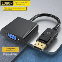 Адаптер перехідник DisplayPort - VGA 1080 P (DP to VGA)