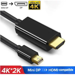 Кабель mini Displayport to HDMI (mini DP - HDMI) 2м Кабель mini Displayport to HDMI (mini DP - HDMI) 2м