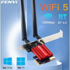 Bluetooth 4.0 адаптер + WIFI5 AС1200 2.4G/5GHz PCIe адаптер Fenvi FV-AC1200S Bluetooth 4.0 адаптер + WIFI5 AС1200 2.4G/5GHz PCIe адаптер Fenvi FV-AC1200S