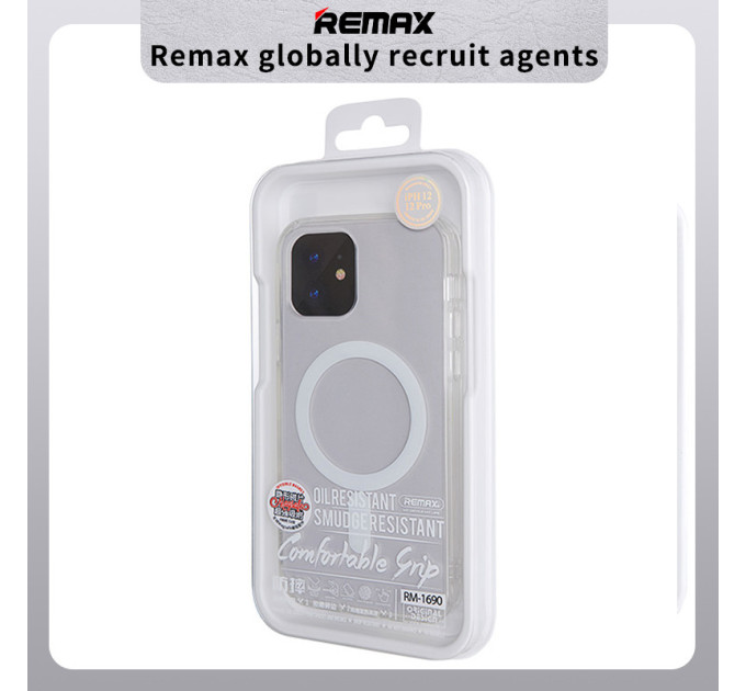 Прозорий чохол iPhone 14 Pro Max MagSafe Remax Crys Series Magsafe Magnetic Phone Case RM-1690
