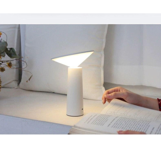 Світлодіодна настільна лампа з акумулятором LedLine LT-Mushroom Type-C Біла