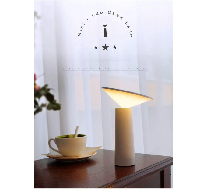 Світлодіодна настільна лампа з акумулятором LedLine LT-Mushroom Type-C Біла