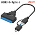 Переходник SATA - Type-C + USB 3.0 для SSD-HDD Диска 2.5““ 20см SmartGo Переходник SATA - Type-C + USB 3.0 для SSD-HDD Диска 2.5““ 20см SmartGo