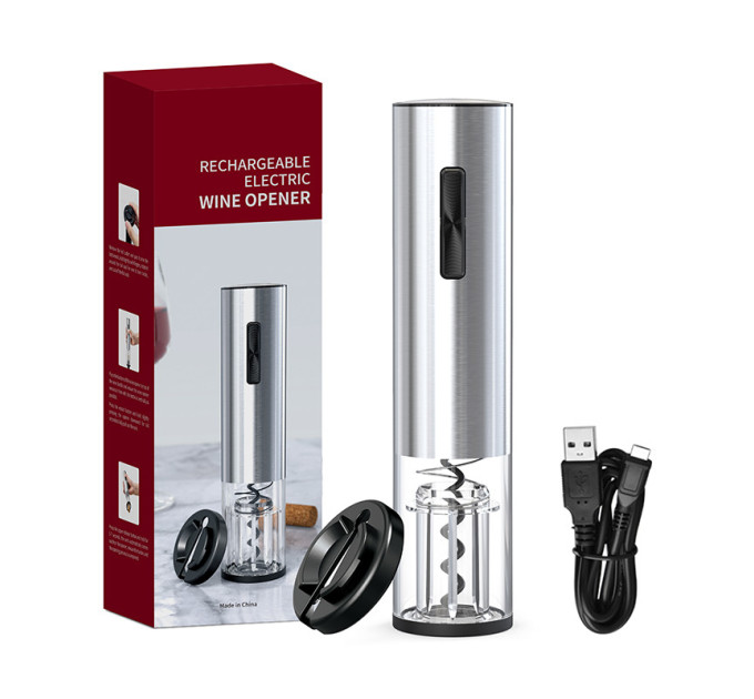 Акумуляторний електричний коркотяг WineOpener Type-C