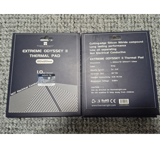 Термопрокладка Thermalright EXTREME ODYSSEY II 120x120x1мм 14.8 W/mK