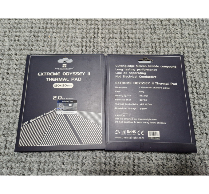 Термопрокладка Thermalright EXTREME ODYSSEY II 120x120x2мм 14.8 W/mK