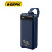 Powerbank 30000mAh 22.5W Remax RPP-522 QC3.0 PD Быстрая зарядка + Фонарь. Синий Powerbank 30000mAh 22.5W Remax RPP-522 QC3.0 PD Быстрая зарядка + Фонарь. Синий