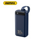 Powerbank 30000mAh 22.5W  Remax RPP-522  QC3.0 PD Швидка зарядка. Ліхтар. Синій