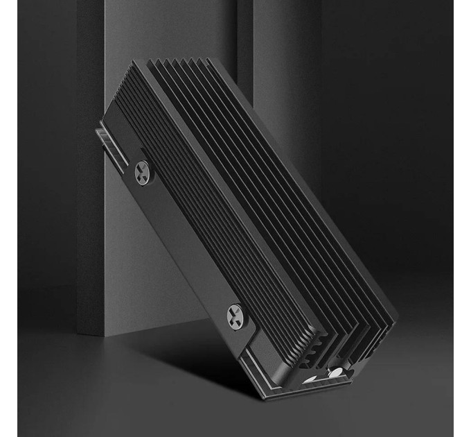 Радіатор охолодження SSD M.2  2280 + термопрокладки Coolleo CL-SSD-V3 Silver