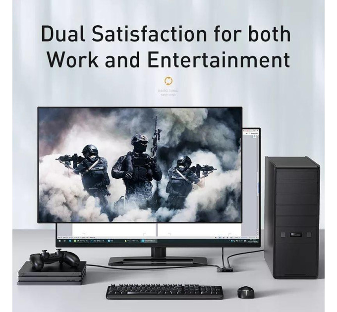 Matrix HDMI Switcher Baseus (CAHUB-BC0G) - перемикач HDMI свитч