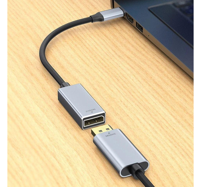 Адаптер перетворювач конвертер  Type-C - DisplayPort 8K 60Hz Elink-W