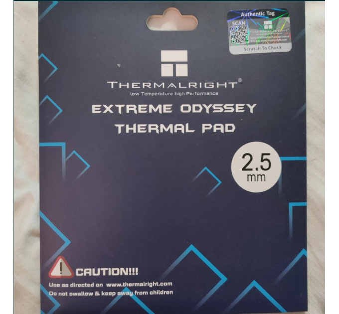 Термопрокладка Thermalright Odyssey 120*120*2.5 мм 12,8 Вт/мК Термопрокладка Thermalright Odyssey 120*120*2.5 мм 12,8 Вт/мК