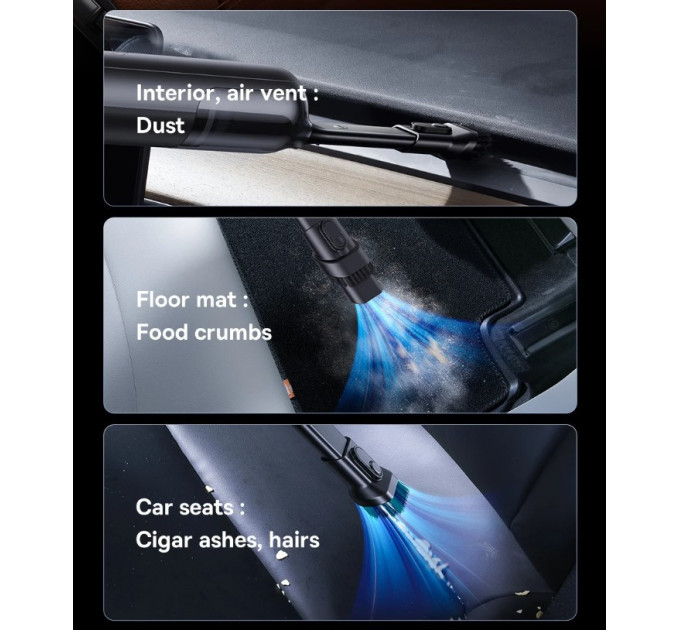 Автомобільний пилосос Baseus A0Pro Car Vacuum Cleaner портативний