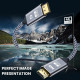 Кабель DisplayPort - HDMI 4K 2м в оплетці SmartGo
