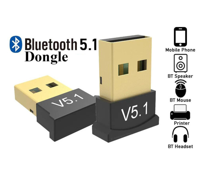 Bluetooth 5.1 адаптер Dongle Bluetooth 5.1 адаптер Dongle