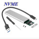 Зовнішня кишеня m.2 NVME pcie SSD Type-C - USB 3.0   M-Key NVMe-C01