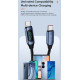 Кабель  Type-c - Type-c 100W 2М Toocki Display PD3.0 QC4.0 FCP AFC Чорний