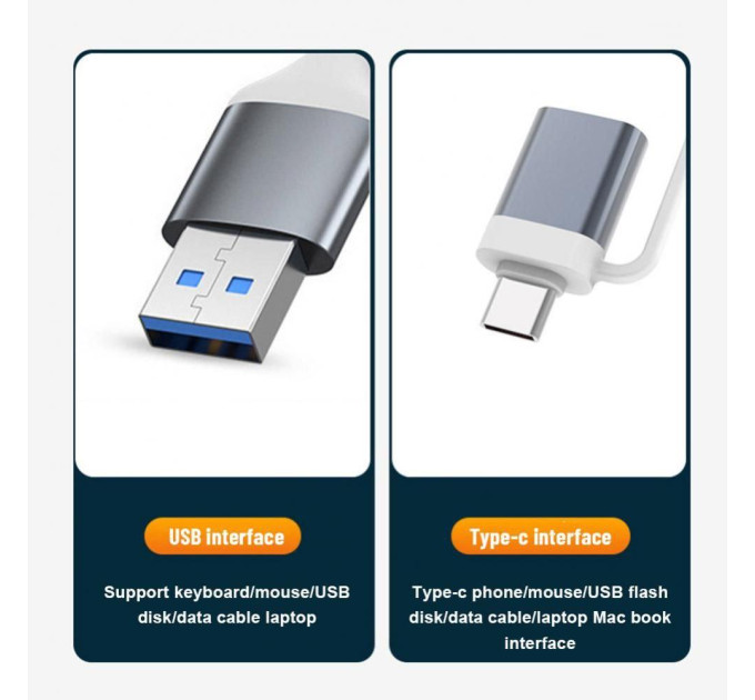 Type-c USB 3.0 хаб SmartGo 4 порти UniversalPort SmartGo
