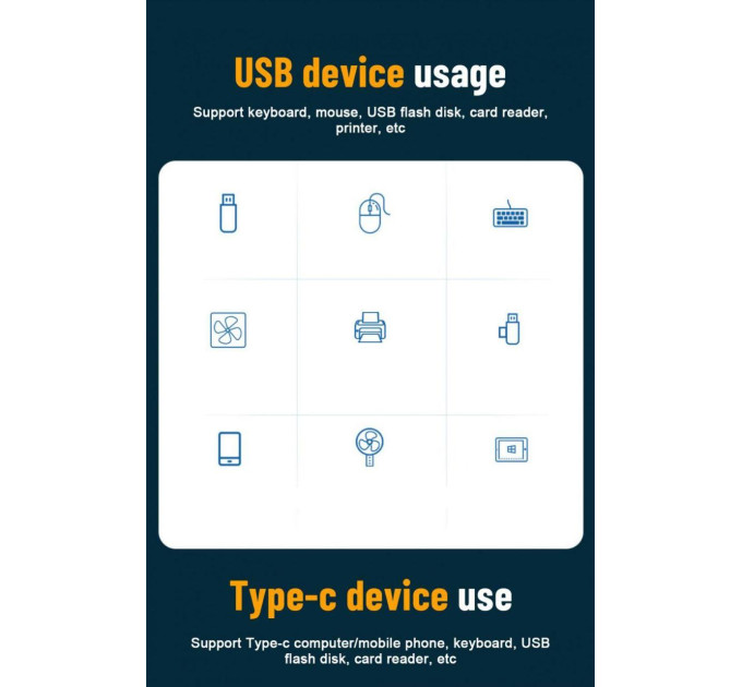 Type-c USB 3.0 хаб SmartGo 4 порти UniversalPort SmartGo