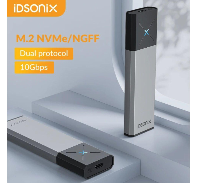 Зовнішня кишеня NVME NGFF m.2 SSD USB 3.0 + Type-C iDsonix