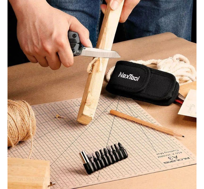 Мультитул Xiaomi Nextool Sailor Pro + комплект біт, чохол