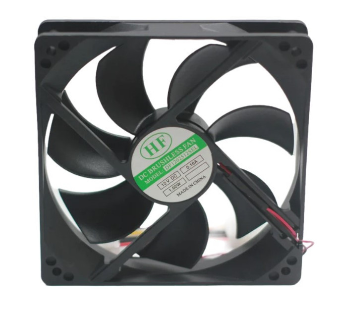 Кулер 120х120х25мм HF DF1202512SEL Molex наскрізний (4pin)