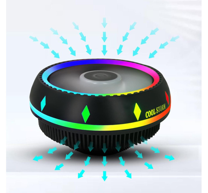 Універсальний кулер UFO CPU HF-685  1700/775/115x/1366 /FM2/AM4/AM5/FM1/AM3+/AM3/AM2