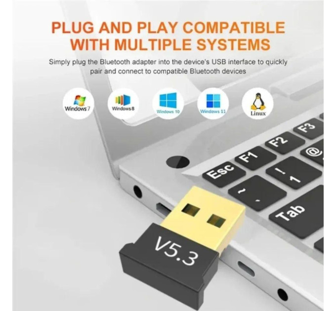 Bluetooth адаптер Dongle  USB Bluetooth 5.3 SmartGo