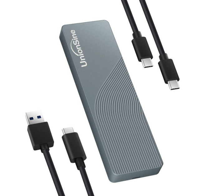Зовнішня кишеня NVME NGFF m.2 SSD USB 3.0 + Type-C UnionSine Зовнішня кишеня NVME NGFF m.2 SSD USB 3.0 + Type-C UnionSine