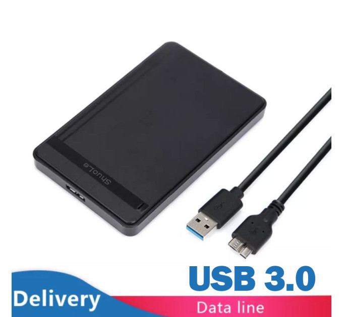 Зовнішня кишеня USB 3.0 HDD/SSD 2,5““ Shuole Зовнішня кишеня USB 3.0 HDD/SSD 2,5““ Shuole