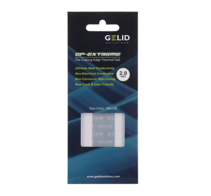 Термопрокладка GELID GP-Extreme 120*20*2 мм 12,8 Вт/мК TP-GP05-D Термопрокладка GELID GP-Extreme 120*20*2 мм 12,8 Вт/мК TP-GP05-D