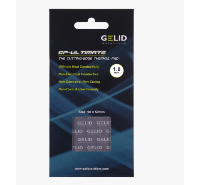 Термопрокладка GELID GP-Ultimate 90х50х1 мм 15w/mk TP-GP04-B Термопрокладка GELID GP-Ultimate 90х50х1 мм 15w/mk TP-GP04-B