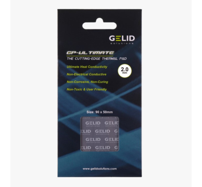 Термопрокладка GELID GP-Ultimate 90х50х2 мм 15w/mk TP-GP04-D Термопрокладка GELID GP-Ultimate 90х50х2 мм 15w/mk TP-GP04-D