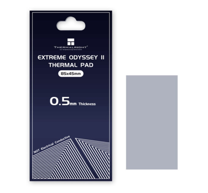 Термопрокладка Thermalright Extreme Odyssey II Thermal Pad 14.8 W/m 85x45x0.5 мм Термопрокладка Thermalright Extreme Odyssey II Thermal Pad 14.8 W/m 85x45x0.5 мм