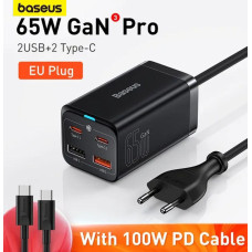 Сетевое зарядное устройство Baseus GaN3 Pro Desktop 65W CCGP040101 (ccdk65e) BLACK Сетевое зарядное устройство Baseus GaN3 Pro Desktop 65W CCGP040101 (ccdk65e) BLACK
