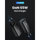 Мережевий зарядний пристрій Asometech 65W GAN (2xType-C + USB-A)