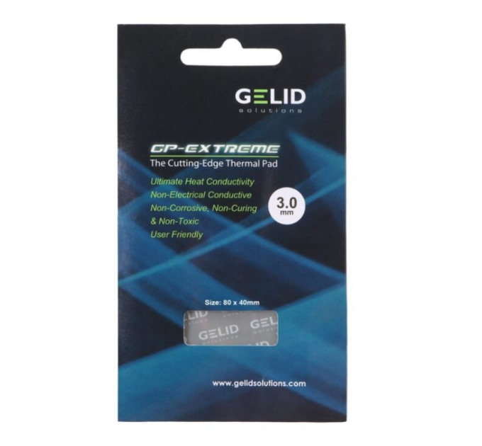 Термопрокладка GELID GP-Extreme 80*40*3 мм 12,8 Вт/мК TP-GP01-E Термопрокладка GELID GP-Extreme 80*40*3 мм 12,8 Вт/мК TP-GP01-E