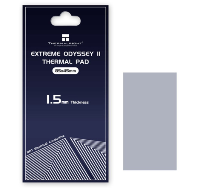 Термопрокладка Thermalright Extreme Odyssey II Thermal Pad 14.8 W/m 85x45x1.5 мм Термопрокладка Thermalright Extreme Odyssey II Thermal Pad 14.8 W/m 85x45x1.5 мм