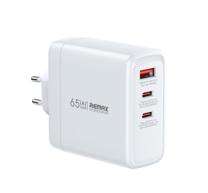 Зарядний пристрій REMAX Dofon Series 65W 2C+1A GaN Charger RP-U100 Зарядний пристрій REMAX Dofon Series 65W 2C+1A GaN Charger RP-U100