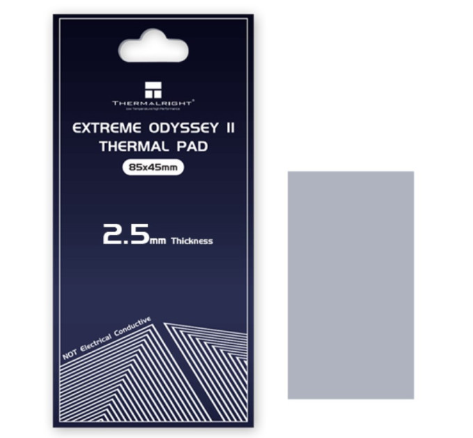 Термопрокладка Thermalright Extreme Odyssey II Thermal Pad 14.8 W/m 85x45x2.5 мм Термопрокладка Thermalright Extreme Odyssey II Thermal Pad 14.8 W/m 85x45x2.5 мм