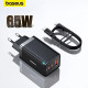 Мережевий зарядний пристрій Baseus GaN5 Pro 65W  (2C+U) PD3.0, QC4.0 (CCGAN65E5) Чорний
