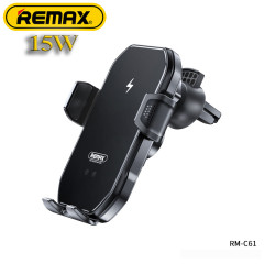 Автодержатель с беспроводной зарядкой REMAX Tinsm Series 15W Wireless Charging Car Holder RM-C61 15W