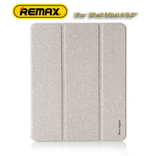 Чехол REMAX Chan Series Leather Case PT-10 for iPad Mini 6 8.3“ бежевый + отсек для стилуса Чехол REMAX Chan Series Leather Case PT-10 for iPad Mini 6 8.3“ бежевый + отсек для стилуса