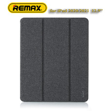 Чехол REMAX Chan Series Leather Case PT-10 for iPad Pro 12.9“ (2019-2022) темно-серый + отсек для стилуса Чехол REMAX Chan Series Leather Case PT-10 for iPad Pro 12.9“ (2019-2022) темно-серый + отсек для стилуса