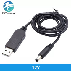 DC-DC Кабель 5V 12V перетворювач напруги, що підвищує, з USB 5 вольт на 12 вольт для роутера від powerbank SmartGo DC-DC Кабель 5V 12V перетворювач напруги, що підвищує, з USB 5 вольт на 12 вольт для роутера від powerbank SmartGo